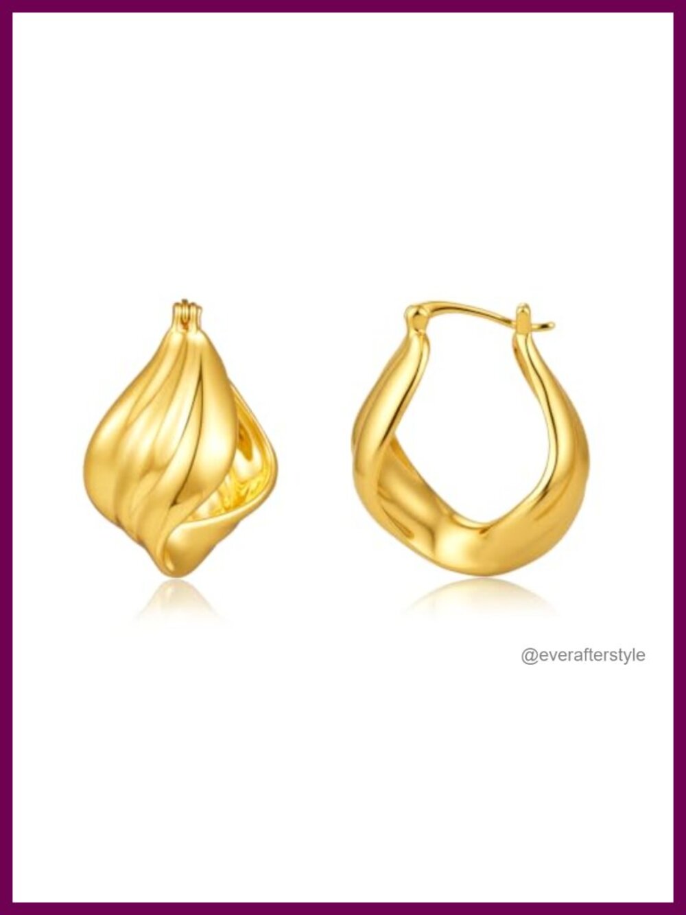 20K Gold Plated Small Huggie Hoop Earrings with Cubic Zirconia